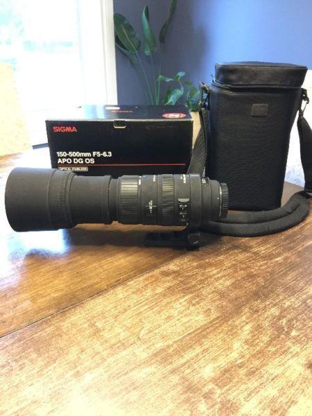 Sigma 150-500 F5-6.3 APO DG OS Canon Mount