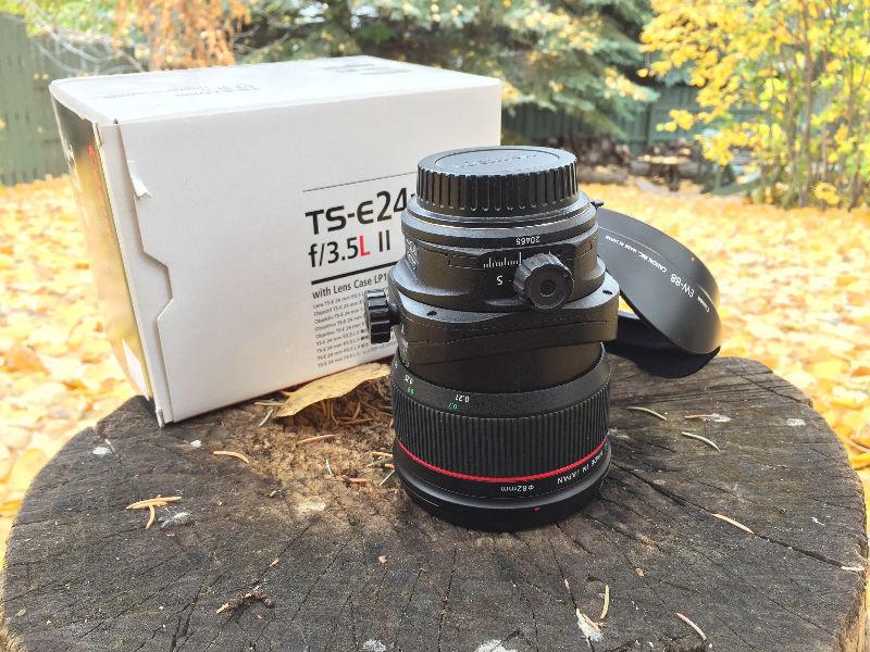 Canon tilt shift lens TSE-24 f3.5 L II