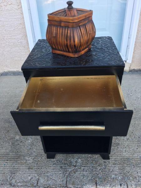Funky retro mid century side end table