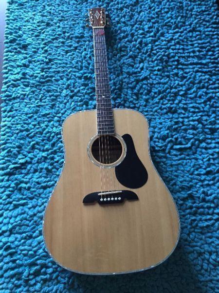 Exquisite Alvarez AD80S Solid Top Acoustic Guitar