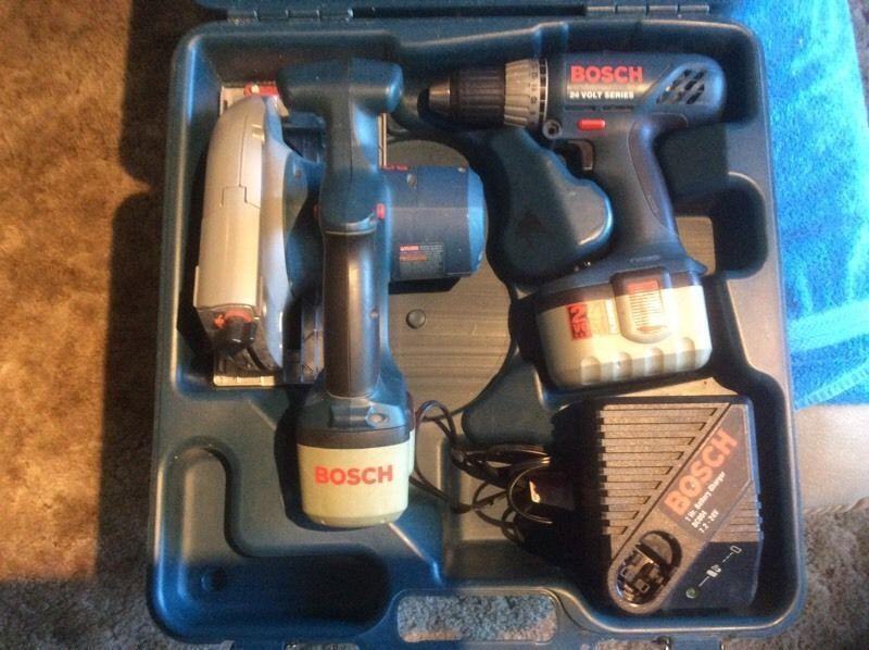 24 Volt Bosch tool set and case