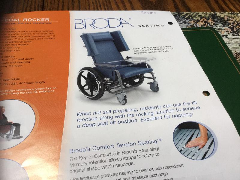 Broda Wheelchair with mobility and rocker feature