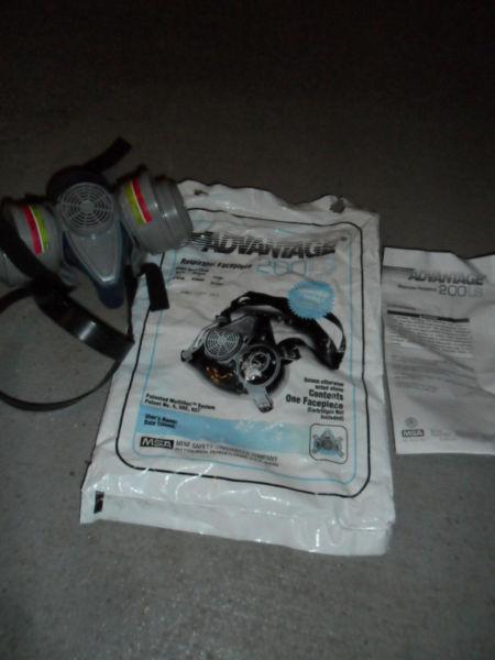 New Respirator with Cartridges (Advantage 200LS)$25 Size Med.It