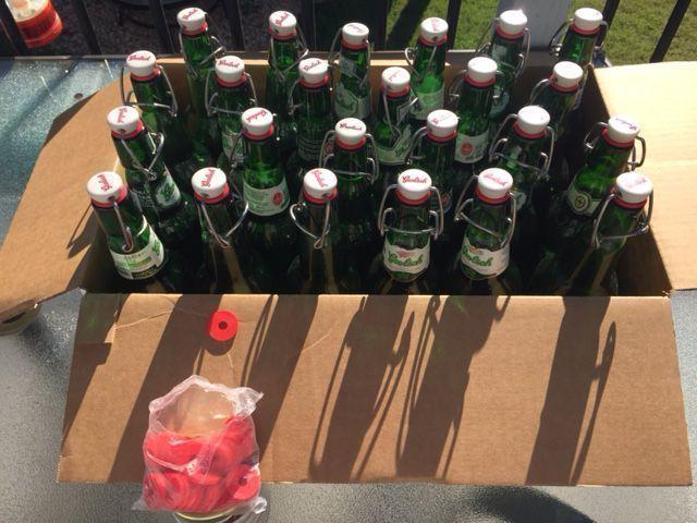 Grolsch swing-top bottles $15/dozen