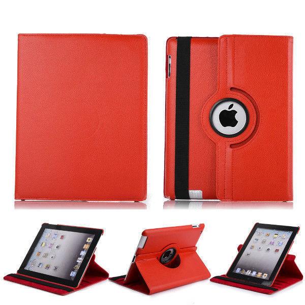 NEW 360 ROTATING PU LEATHER CASE COVER WITH STAND FOR IPAD 2,3,4
