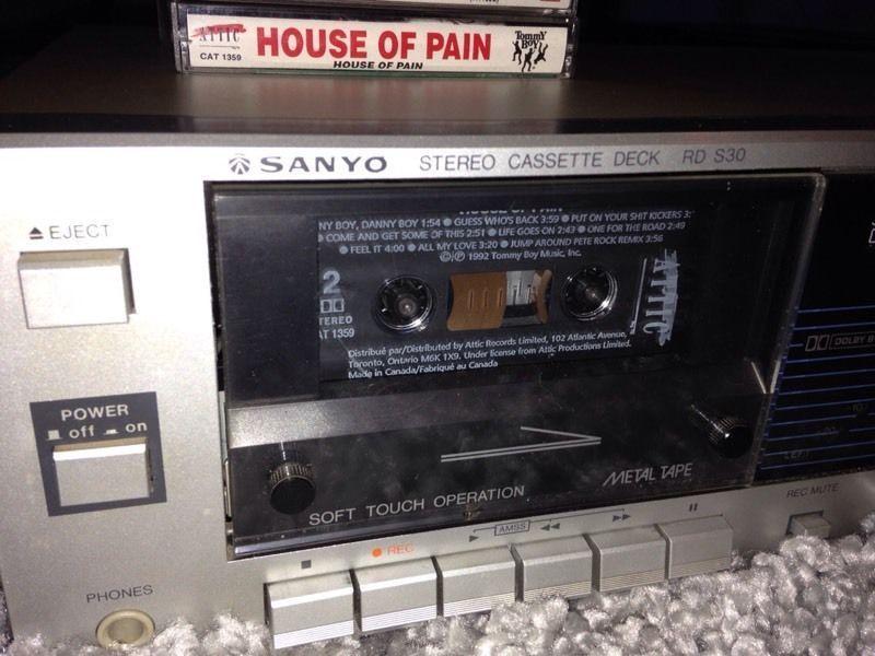 Cassettes and tape deck in working condition
