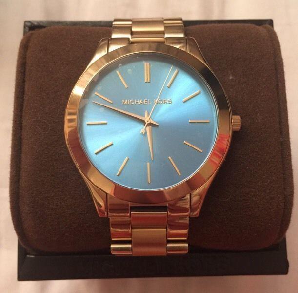 Michael Kors Turquoise and Gold $200