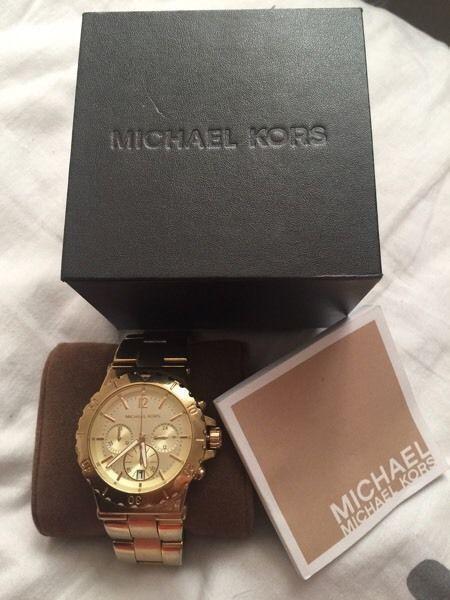 Oversized Gold Michael Kors watch