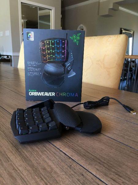 Orbweaver Chroma Clicky Brand New Razer