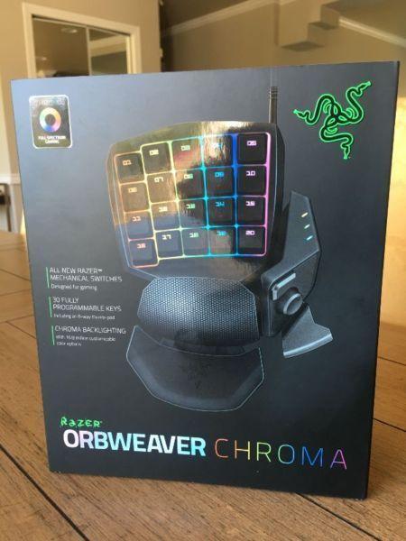 Orbweaver Chroma Clicky Brand New Razer