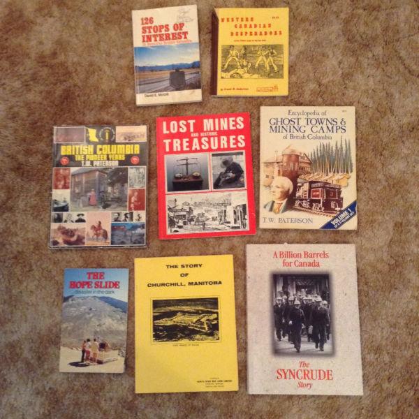 Collection of 8 books on Canadian History