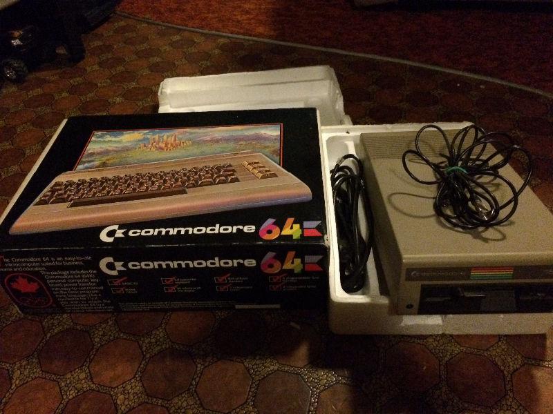 Commodore 64 computer with 154I disk drive