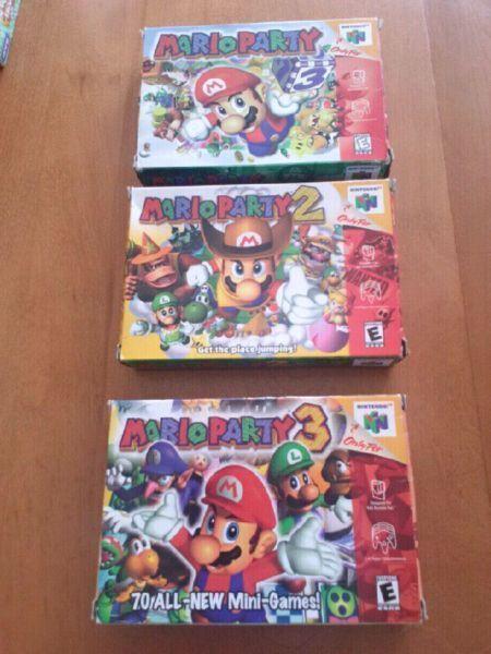 Mario Party games for Nintendo 64 (N64)