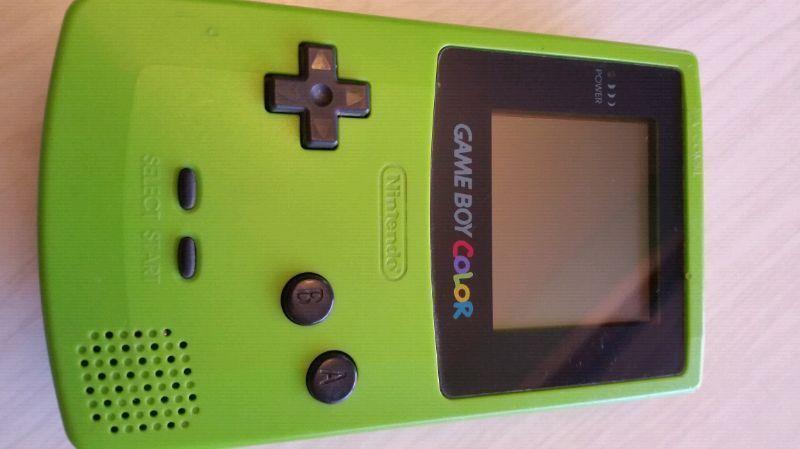 Gameboy Color. Neon green