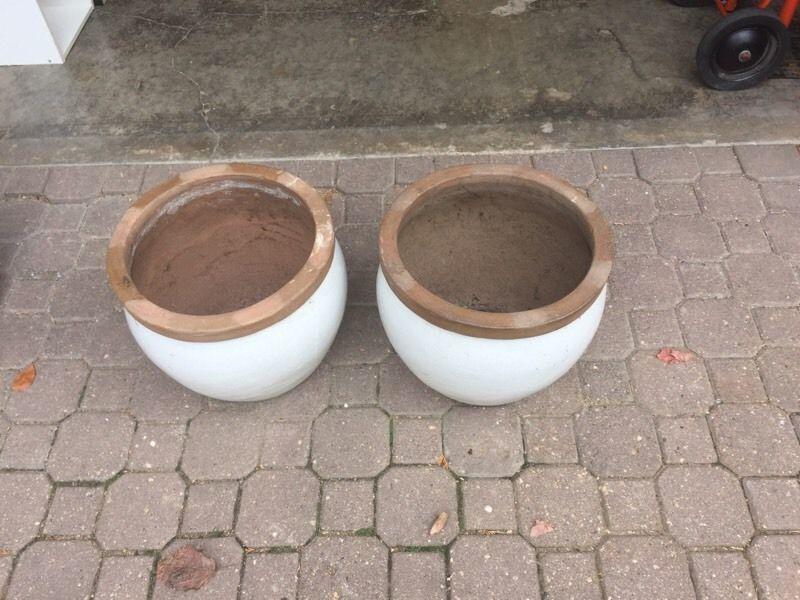 Large Clay Display Pots