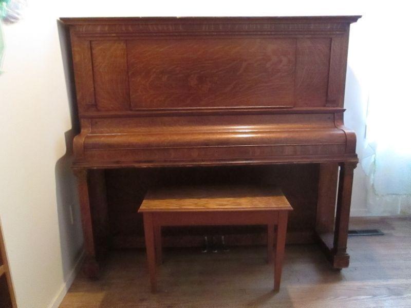 For Sale - UPRIGHT STORY & CLARK PIANO w/BENCH