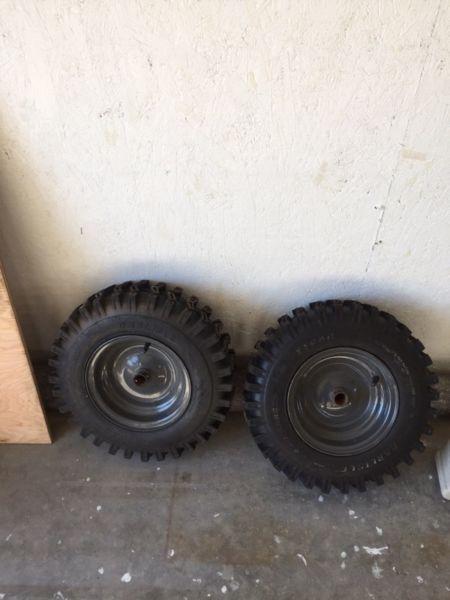 Snow blower tires and rims