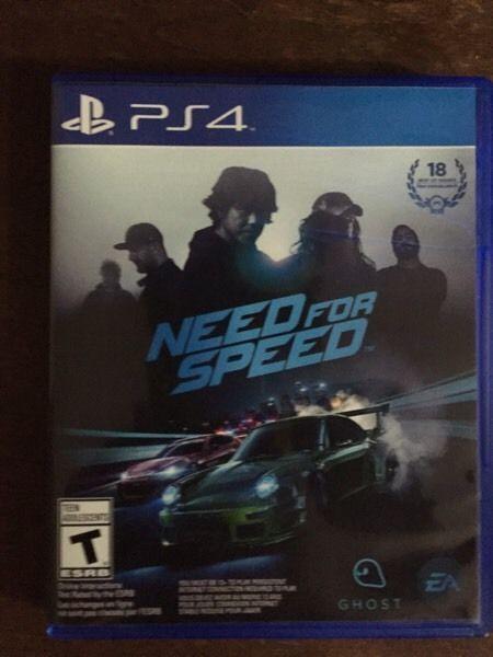 Wanted: Need for speed ps4