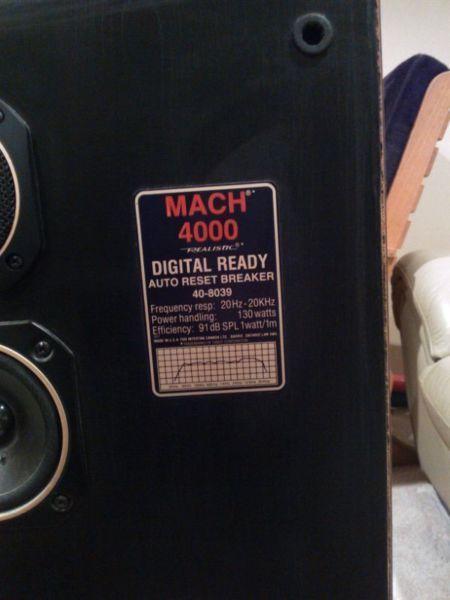 Realistic Mach 4000 speakers