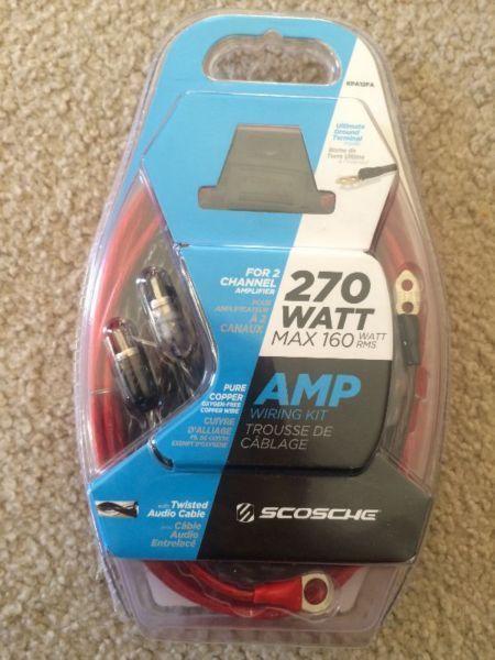 270 watt 2 channel amp wiring kit