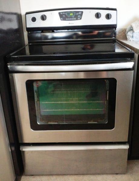 Amana Stainless Steel Flat Top Stove/Range $300 ($800+ New)