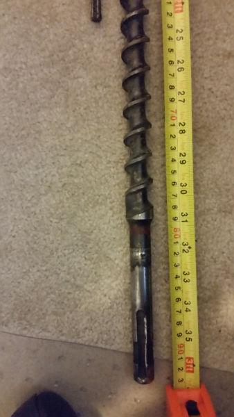 24 Hammer Drill Bits (Hilti, Torna, Joran, etc.) Various Sizes