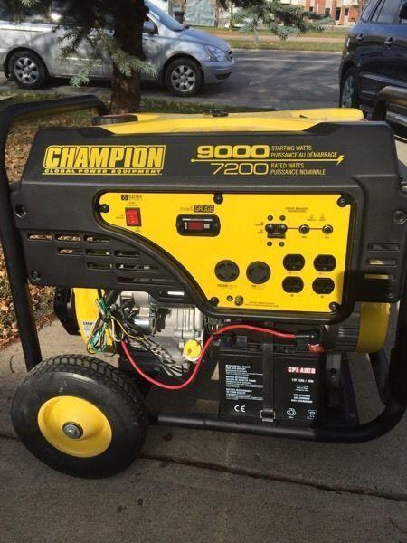 Almost New 7200W Champion Portable Generator