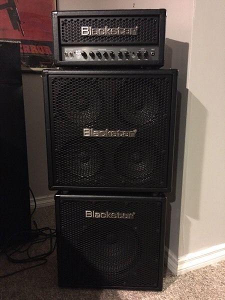 Blackstar HT-5 amp head and matching g cabs