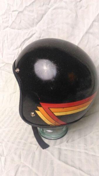 Vintage Flake Motorcycle Helmet