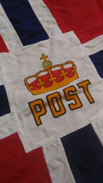 Vintage Norweigan Post Maritime Flag