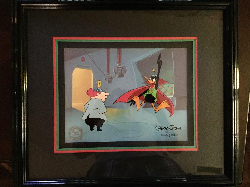 Daffy Duck and Dr. Hi Animation Art Limited Edition Cel #27/200