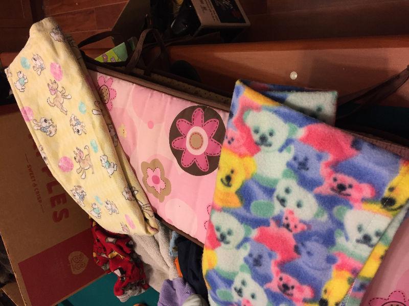 Baby Girl Bumper Pad & Blankets