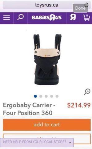 Ergo 360 baby carrier