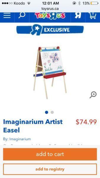 IMAGINARIUM Artist Easel (New in Box) is