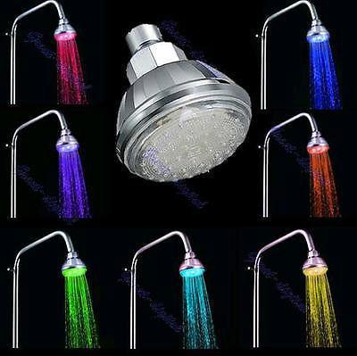 LED Color Changing Rainfall Hand Shower (15 LEDs) *NEW*