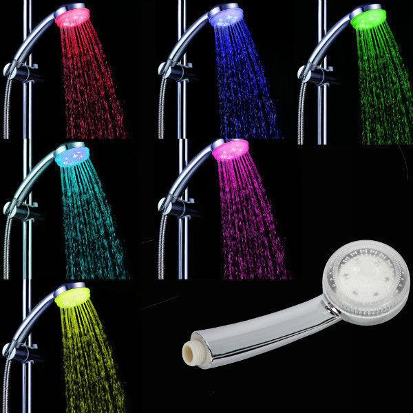 LED Color Changing Shower head 7 COLORS *NEW* NO BATTERY NEEDED