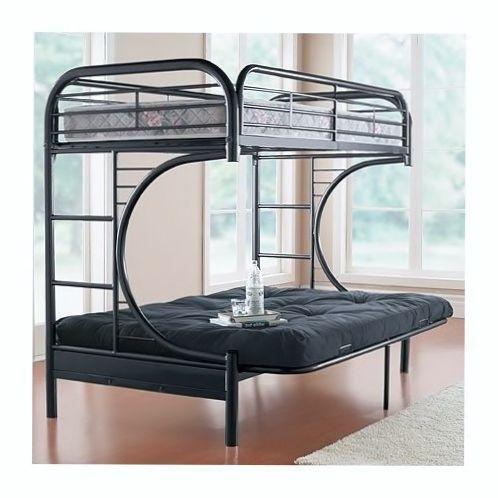 FUTON BUNK BED SINGLE OVER DOUBLE