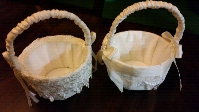 Wedding flower baskets