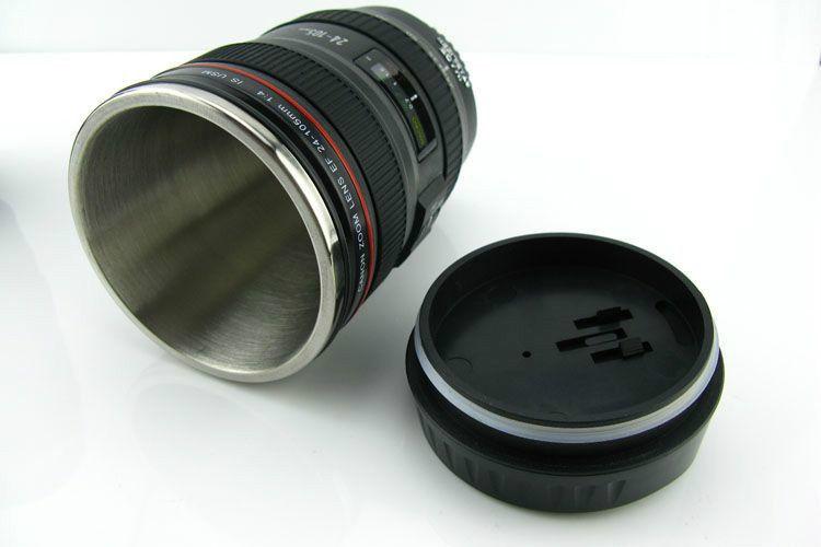 Canon EF 24-105mm Camera Stainless Steel Lens cup Coffee Mug NEW