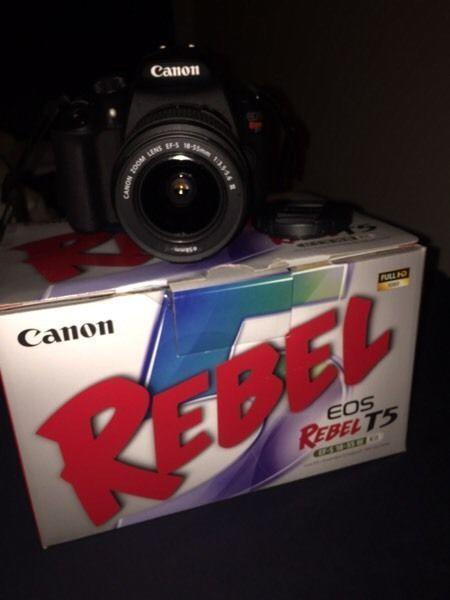 Perfect condition Canon Rebel EOS T5