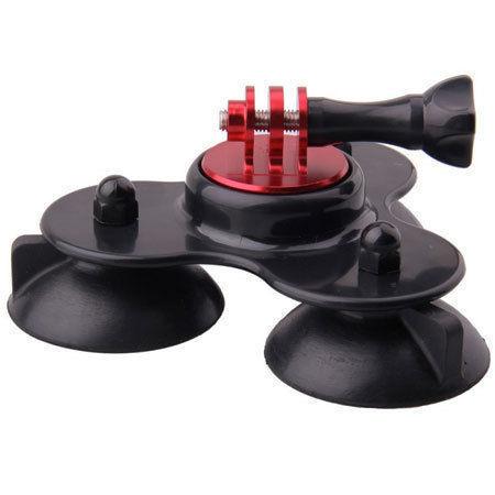 Triple Suction Cup Mount for GoPro