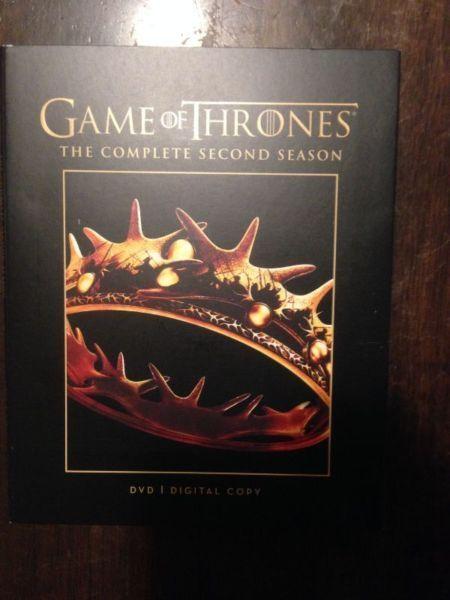 Game of Thrones The Complete Secon season DVD mint