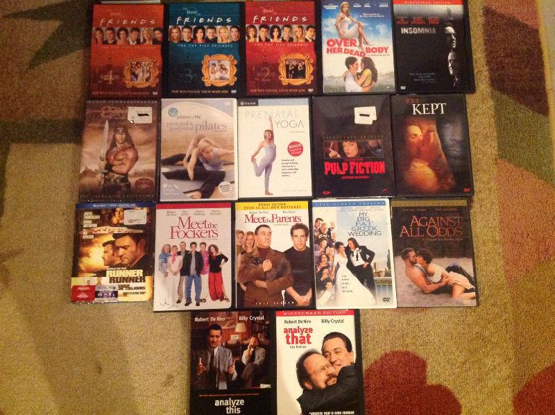 17 DVD's brand new and some one time used all for $10.00