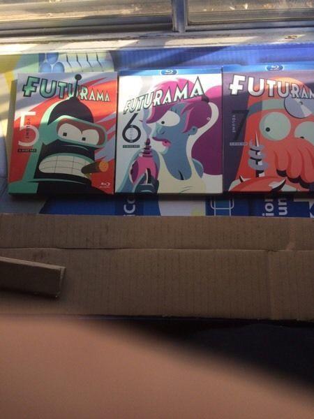 Wanted: Futurama bluray seasons 5,6,7. all three for 20$