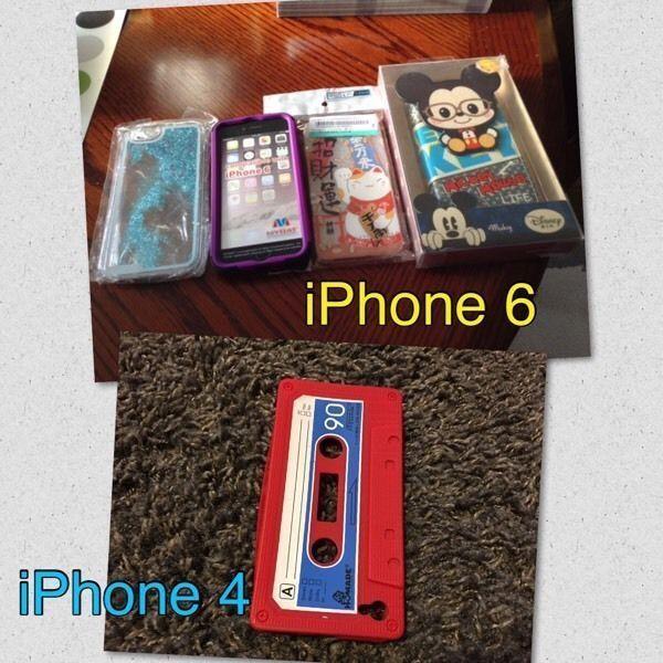 iPhone 4 case $4. New iPhone 6 cases $12-$25