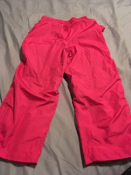 Rain pants size 5