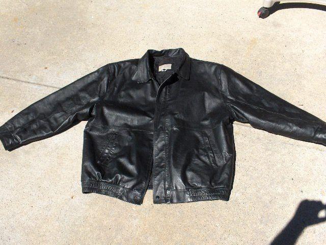 RETREAT Men's XXXL 54 - 58 Black Leather Jacket