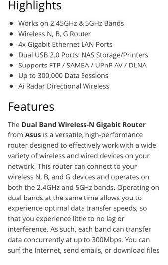 Dual-Band Wireless N600 Gigabit Router