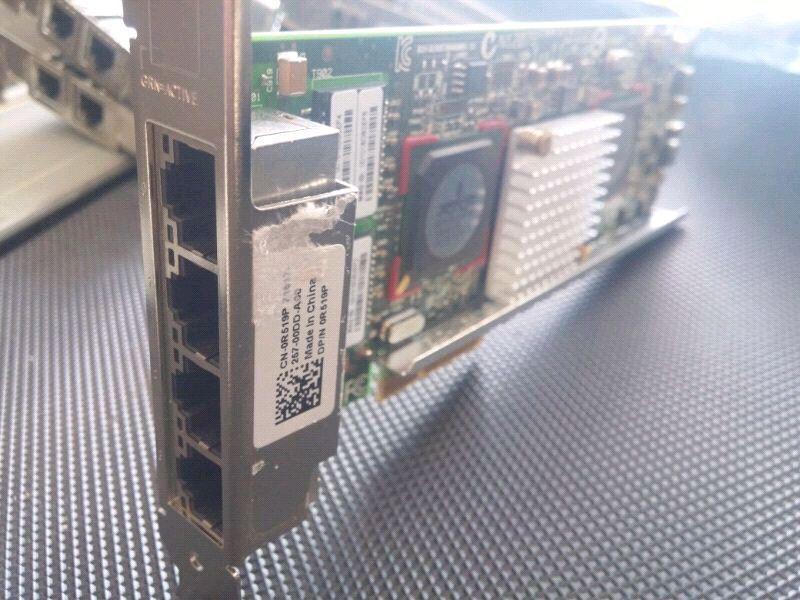 Various network and fiber cards for servers
