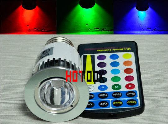 5W E27 Remote Control LED Bulb Light 16 Color Changing *NEW